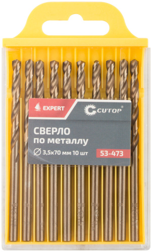 Сверло по металлу Cutop EXPERT, 3,5х70 мм (10 шт)