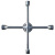 Ключ-крест баллонный, 17 х 19 х 21 мм, квадрат 1/2", усиленный, толщ. 16 мм Matrix