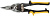 Ножницы по металлу "Aviation" усиленные, прорезиненные ручки, прямые 250 мм