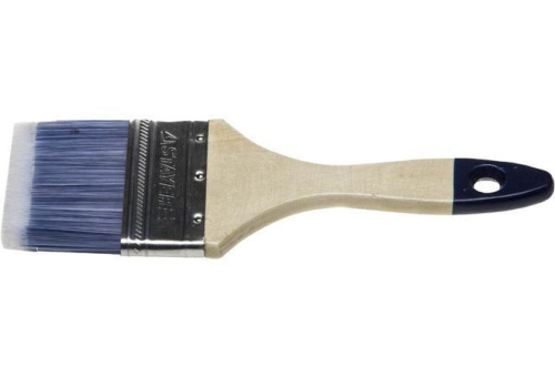 Кисть плоская STAYER "AQUA-STANDARD", искусственная щетина, деревянная ручка, 75мм 