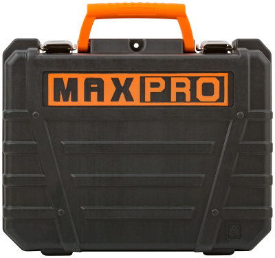 MAX-PRO Дрель-Шуруповерт аккумуляторная 18 В, 0-350/0-1250об/мин, 10мм, 30Нм, 2 батареи (Li-Ion) х1,