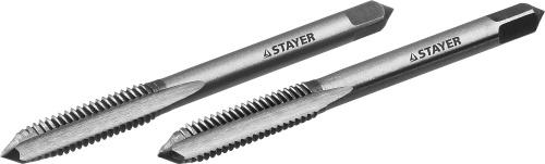 Комплект метчиков STAYER "MASTER", сталь 9ХС, М6х1, 0, 2 шт