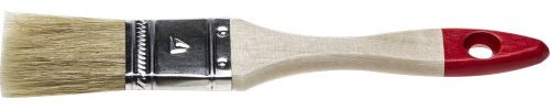 Кисть плоская STAYER "UNIVERSAL-STANDARD", натуральная щетина, деревянная ручка, 25мм