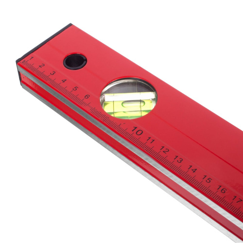 Уровень алюминиевый "Red", коробчатый корпус, фрезерованная грань, 3 акриловых глазка, 800мм, РемоКо