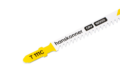 H02-111C Пилки для лобзика по дереву 2шт, T111C (мяг,тверд 5-50мм) Hanskonner