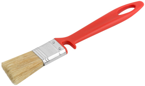 Кисть флейцевая "Крафт", натур.светлая щетина, пластиковая ручка с выемкой  25 мм