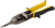 Ножницы по металлу усиленные CrV Профи, прорезиненные ручки, прямые 260 мм
