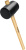 Киянка STAYER резиновая черная с деревянной ручкой, 900г