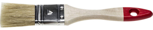 Кисть плоская STAYER "UNIVERSAL-STANDARD", натуральная щетина, деревянная ручка, 38 мм