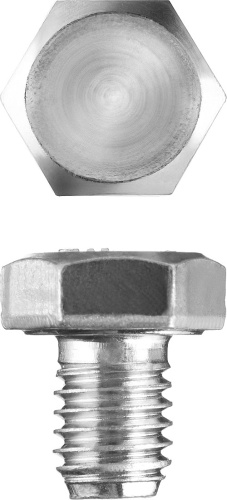 Болт ГОСТ 7798-70, M8 x 10 мм, 5 кг, кл. пр. 5.8, оцинкованный, ЗУБР