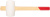 Киянка резиновая белая, деревянная ручка 70 мм ( 680 гр )