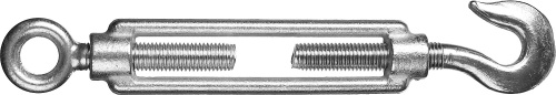 Талреп DIN 1480, крюк-кольцо, М16, 2 шт, оцинкованный, STAYER