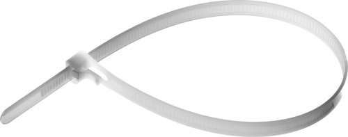 Кабельные стяжки разъемные белые КСР-Б1, 7.5 x 300 мм, 100 шт, нейлоновые, ЗУБР