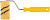 Валик полиакриловый бежевый с черной полосой "миди", диам. 30/51 мм, ворс 10,5 мм, 100 мм