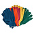 Перчатки в наборе, цвета: зеленый,роз.фуксия,желтый,синий, оранжевый,ПВХ точка, L, Россия Palisad