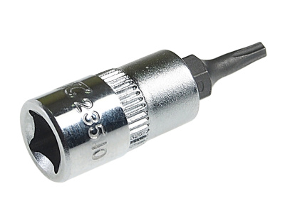 Бита-головка TORX с отверстием 1/4" х T10H, длина 37мм JTC