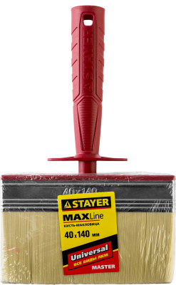 Макловица STAYER "MASTER" UNIVERSAL, светлая щетина, пластмассовый корпус, 4х14см