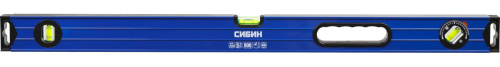 Уровень СИБИН коробчатый усиленный, утолщенный профиль, 3 ампулы 800 мм