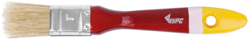 Кисть флейцевая "Мастер", натур. щетина, деревянная ручка  1" (25 мм)