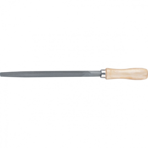 Напильник, 250 мм, трехгранный, деревянная ручка Сибртех