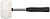 Киянка резиновая белая, металлическая ручка 65 мм ( 680 гр )