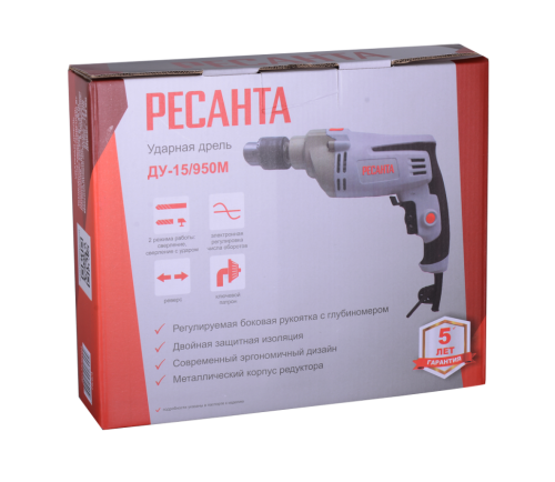 Дрель ударная ДУ-15/950М Ресанта