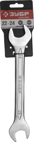 Рожковый гаечный ключ 22 x 24 мм, ЗУБР