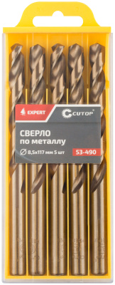 Сверло по металлу Cutop EXPERT, 8,5х117 мм (5 шт)