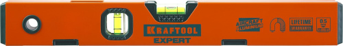Уровень KRAFTOOL "PROKRAFT-M" коробч. магнит., 2 ампулы, 0, 5 мм/м, 400 мм 