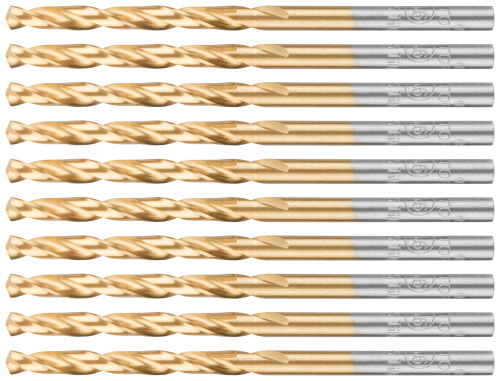 Сверло по металлу Cutop Profi с титановым покрытием, 3,6х70 мм (10 шт)