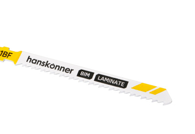 H02-101BF Пилки для лобзика по ламинату 2шт, T101BF (дер,пласт.,фибер.3-30мм) Hanskonner