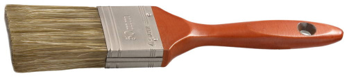 Кисть плоская STAYER "LASUR - LUX", деревянная ручка, смешанная щетина, 50 мм