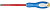 ЗУБР "ПРОФИ ЭЛЕКТРИК". Отвертка Cr-V, трехкомпонент рукоятка, высоковольтная ~1000В, SL, 5, 5x125 мм