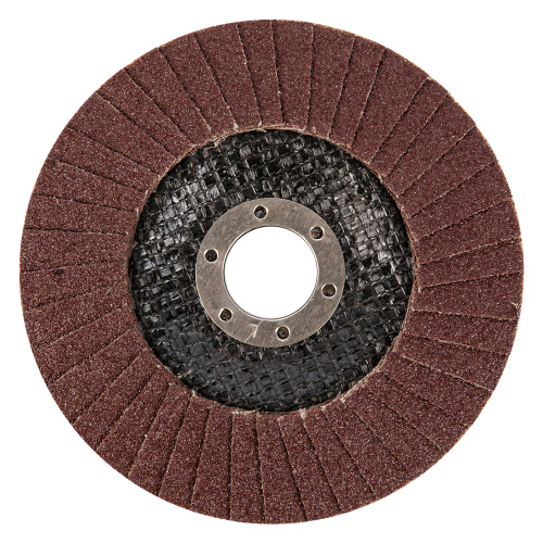Круг лепестковый торцевой, конический, Р 80, 125 х 22,2 мм Сибртех