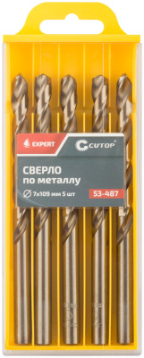 Сверло по металлу Cutop EXPERT, 7х109 мм (5 шт)