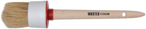 Круглая кисть, натур. щетина, 55% топс, деревянная ручка, 55 мм