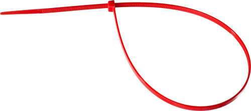Кабельные стяжки красные КС-К1, 2.5 x 100 мм, 100 шт, нейлоновые, ЗУБР