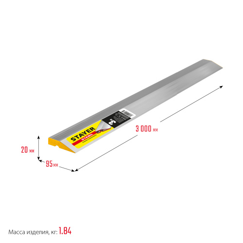 Правило STABIL, 3.0 м, STAYER Professional 10723-3.0