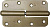 Петля накладная стальная "ПН-110", цвет золотой металлик, левая, 110 мм