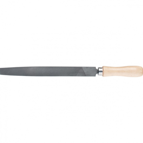 Напильник, 200 мм, плоский, деревянная ручка Сибртех