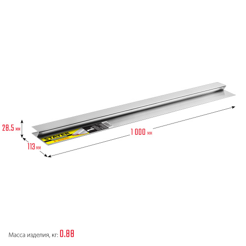 Правило для финишной отделки FINISH, 1 м, STAYER Professional 10745-1.0