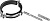 Хомут трубный с гайкой, оцинкованный, в комплекте с шпилькой и дюбелем, 3", 1шт, ЗУБР