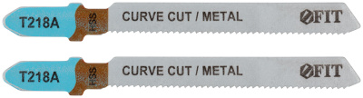 Полотна по металлу, HSS, фрезерованные, волнистые зубья, 76/51/1,1 мм (T218A), 2 шт.