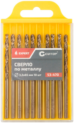 Сверло по металлу Cutop EXPERT, 3,2х65 мм (10 шт)