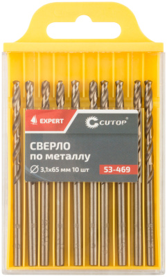 Сверло по металлу Cutop EXPERT, 3,1х65 мм (10 шт)