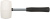 Киянка резиновая белая, металлическая ручка 65 мм ( 680 гр )