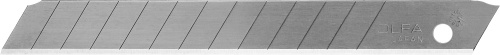 Лезвия OLFA сегментированные из нержавеющей стали, 9х80х0, 38 мм, 13 сегментов, 50шт
