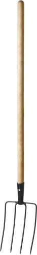 Вилы кованые, навозные 4 круглых зубца, с черенком, 180х300x1330 мм, GRINDA