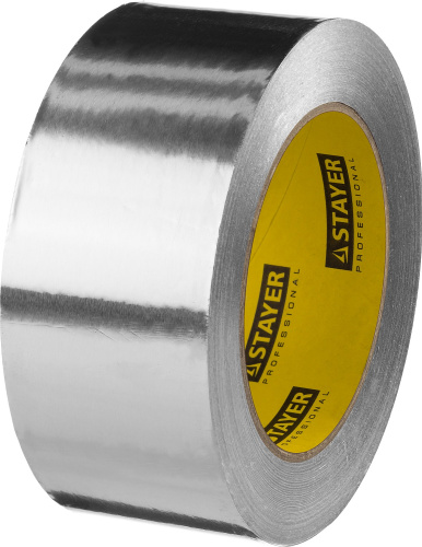 Алюминиевая лента, STAYER Professional 12268-50-50, до 120°С, 50мкм, 50 мм х 50м